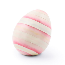 Mackenzie-Childs bubblegum stripe mini egg