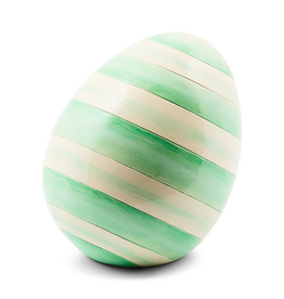 Mackenzie-Childs mint stripe mini egg