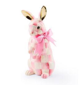 Mackenzie-Childs bubblegum check hops bunny