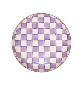 Mackenzie-Childs violet check abundant bowl