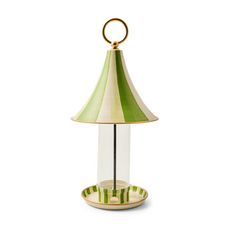 Mackenzie-Childs grass green bird feeder