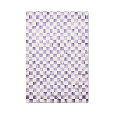 Mackenzie-Childs violet check printed dish towel