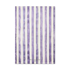 Mackenzie-Childs violet stripe printed dish towel