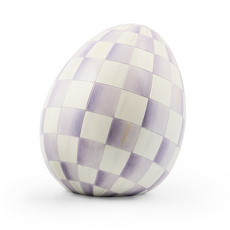 Mackenzie-Childs violet check small egg