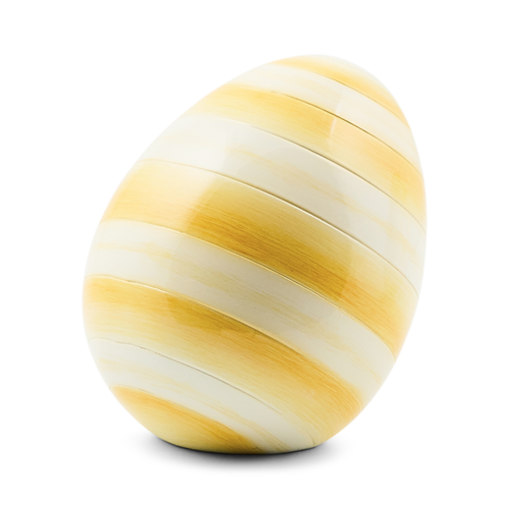 Mackenzie-Childs sunshine stripe mini egg