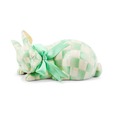 Mackenzie-Childs mint check fluffy bunny