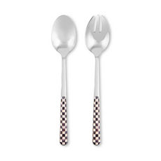Mackenzie-Childs courtly check bistro salad serving set