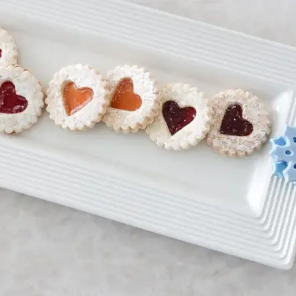 nora fleming bread tray, stripes