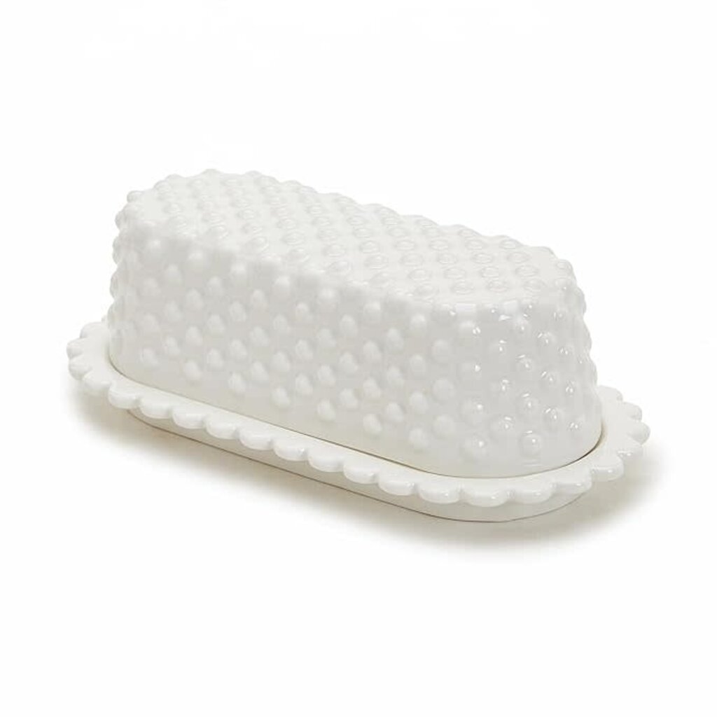 Hob Nail Butter Dish