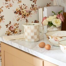 Mackenzie-Childs Mocha Check 7 Cup Measuring Cup