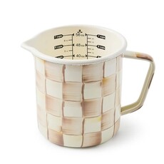 Mackenzie-Childs Mocha Check 7 Cup Measuring Cup