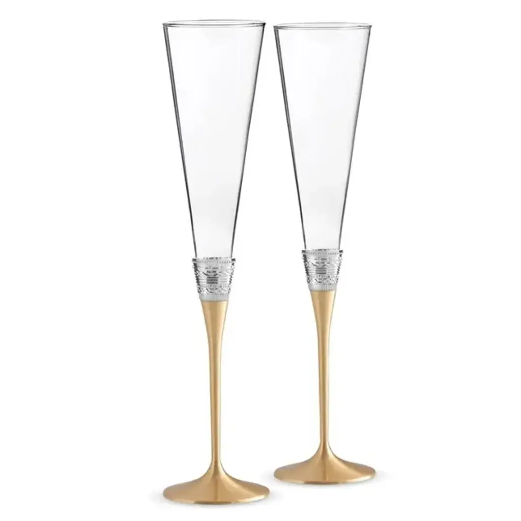 Vera Wang With Love Gold Toasting Flutes, s/2