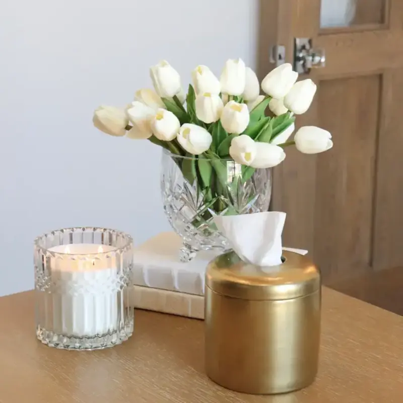 Coco Tissue Vessel ( matte gold)