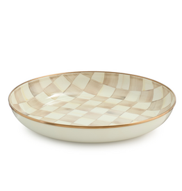 Mackenzie-Childs mocha check abundant bowl