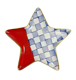 Mackenzie-Childs 1776 ceramic star plate