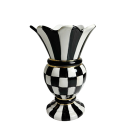 Mackenzie-Childs courtly check small great vase