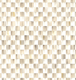 Mackenzie-Childs mocha check gift wrap, set of 2