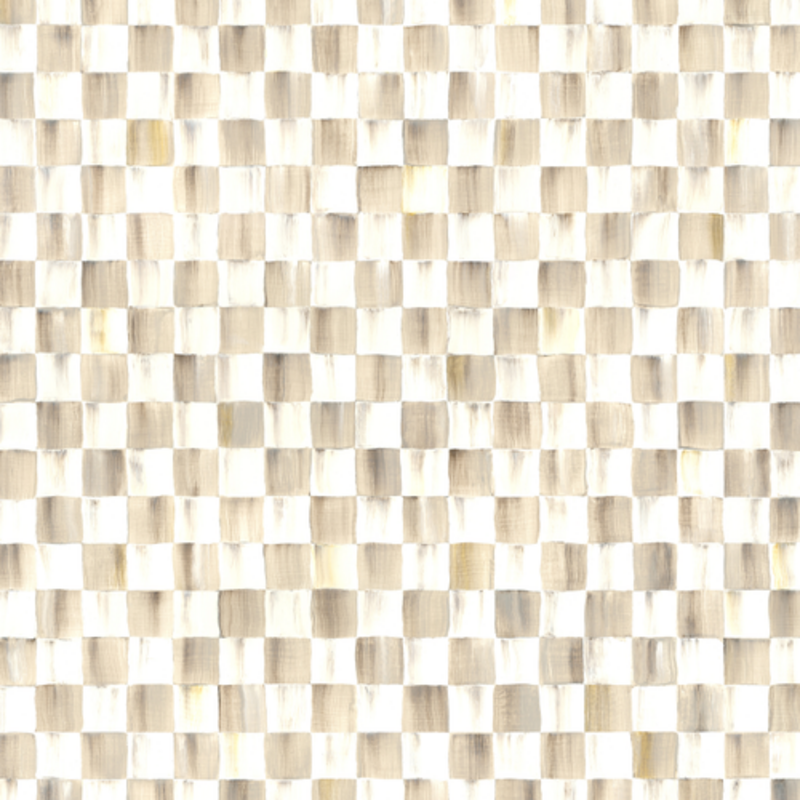Mackenzie-Childs mocha check gift wrap, set of 2