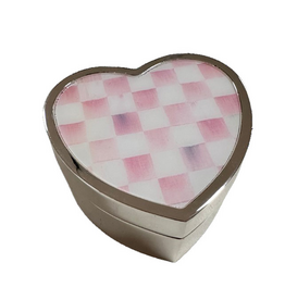 Mackenzie-Childs rosy check heart trinket box