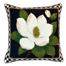 Mackenzie-Childs magnolia throw pillow