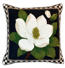 Mackenzie-Childs magnolia throw pillow
