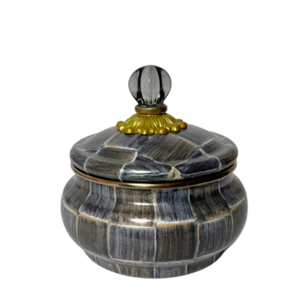 Mackenzie-Childs sophisticheck squashed pot