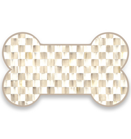 Mackenzie-Childs mocha check pup placemat