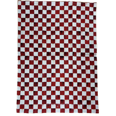Mackenzie-Childs cherry check printed dish towel