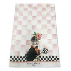 Mackenzie-Childs miss kitty printed dish towel