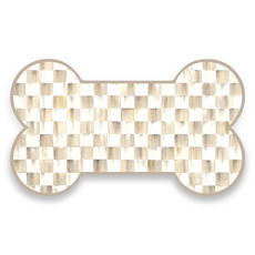 Mackenzie-Childs mocha check pup placemat