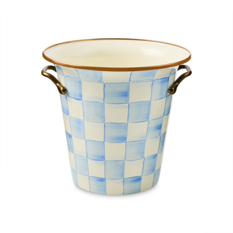 Mackenzie-Childs sky check wine cooler