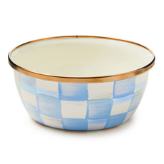 Mackenzie-Childs sky check pinch bowl