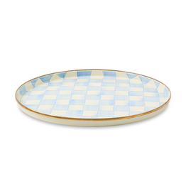 Mackenzie-Childs sky check round tray