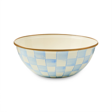 Mackenzie-Childs sky check medium everyday bowl