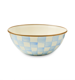 Mackenzie-Childs sky check medium everyday bowl
