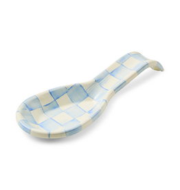Mackenzie-Childs sky check spoon rest