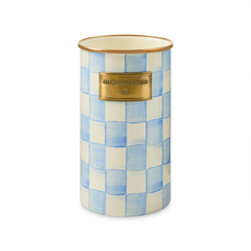 Mackenzie-Childs sky check utensil holder