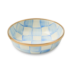 Mackenzie-Childs sky check relish dish