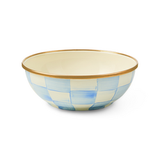 Mackenzie-Childs sky check everyday bowl