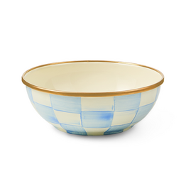 Mackenzie-Childs sky check everyday bowl