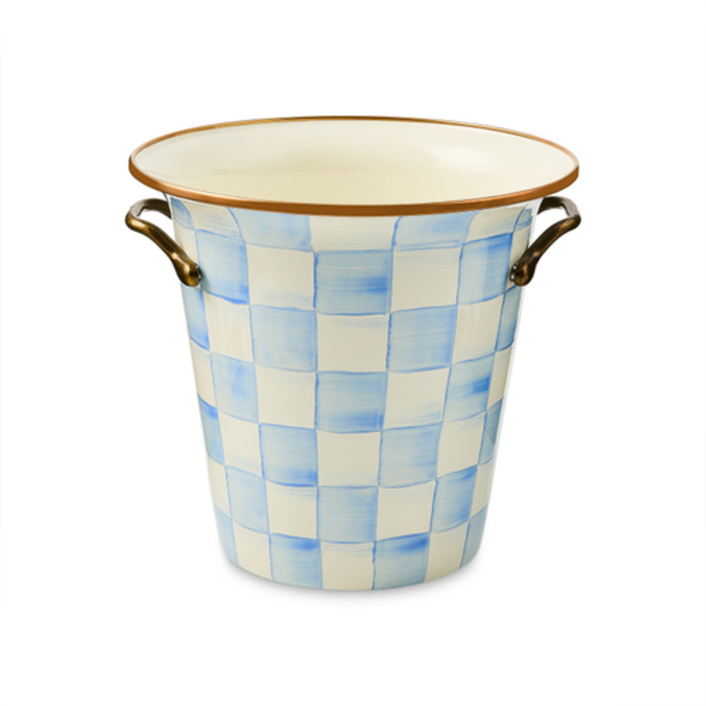 Mackenzie-Childs sky check wine cooler