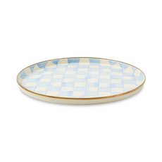 Mackenzie-Childs sky check round tray