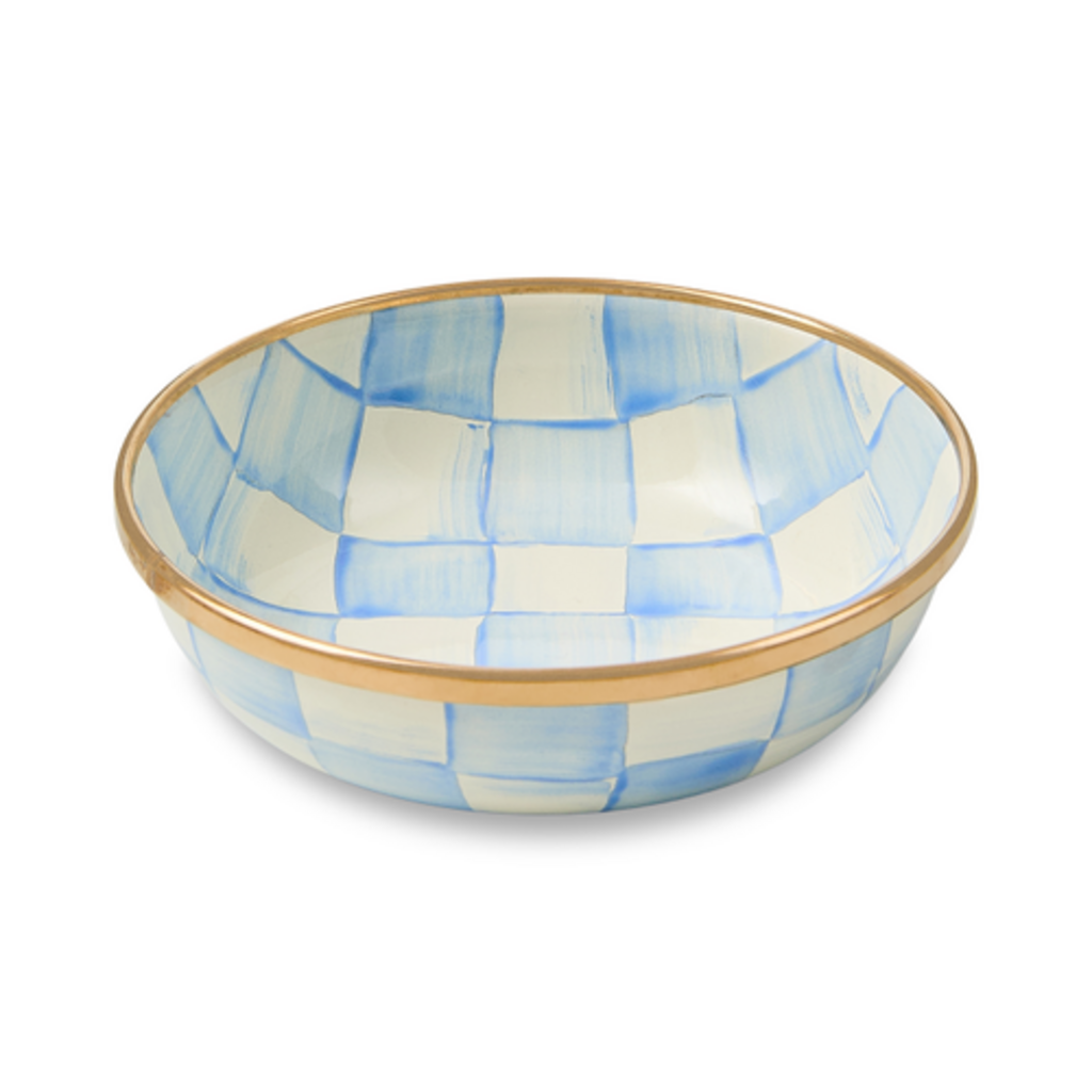 Mackenzie-Childs sky check relish dish