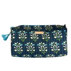 Rosemary Indigo Signature Small Cosmetic Bag