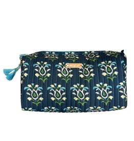 Rosemary Indigo Signature Small Cosmetic Bag