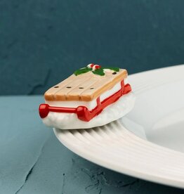 nora fleming ho ho whoa! (vintage sled)