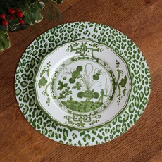 Beatriz Ball VIDA Faenza 9" Salad Plate Set of 4 (White and Green)