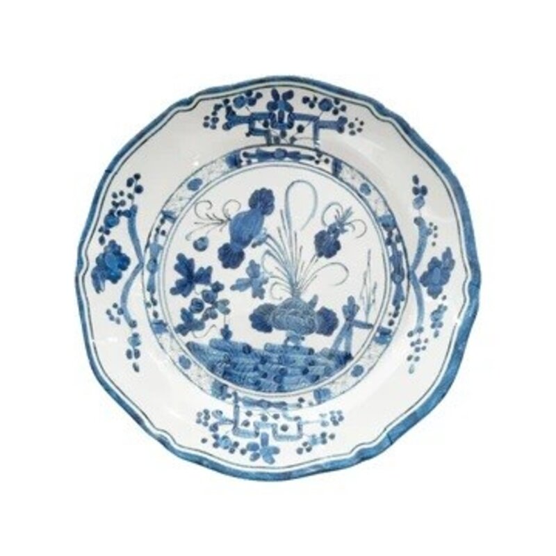 Beatriz Ball VIDA Faenza 9"" Salad Plate Set of 4 (White and Blue)