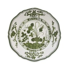 Beatriz Ball VIDA Faenza 11" Dinner Plate Set of 4 (White and Green)