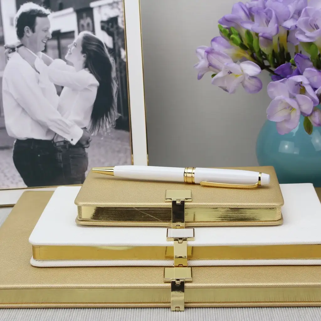 Addison Ross Gold & Gold 4 x 6 Notebook